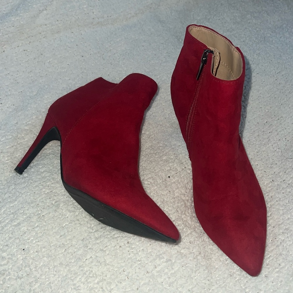 Red booties size 6